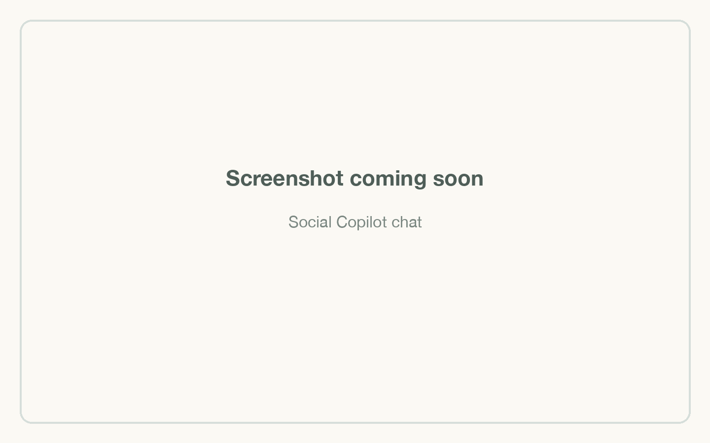 Social Copilot chat